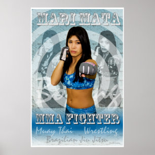MIXED MARTIAL ARTS Female Fighter Mari Mata Poster