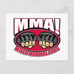 Mixed Martial Arts Fists Postkarte