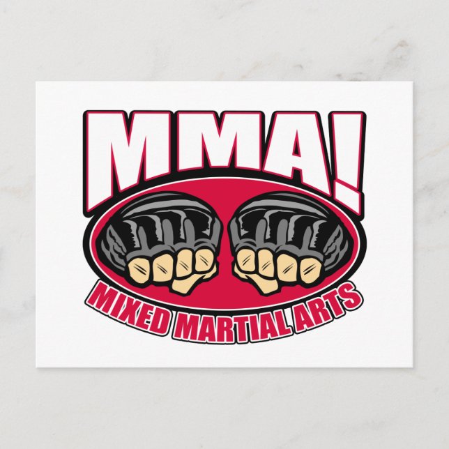 Mixed Martial Arts Fists Postkarte (Vorderseite)