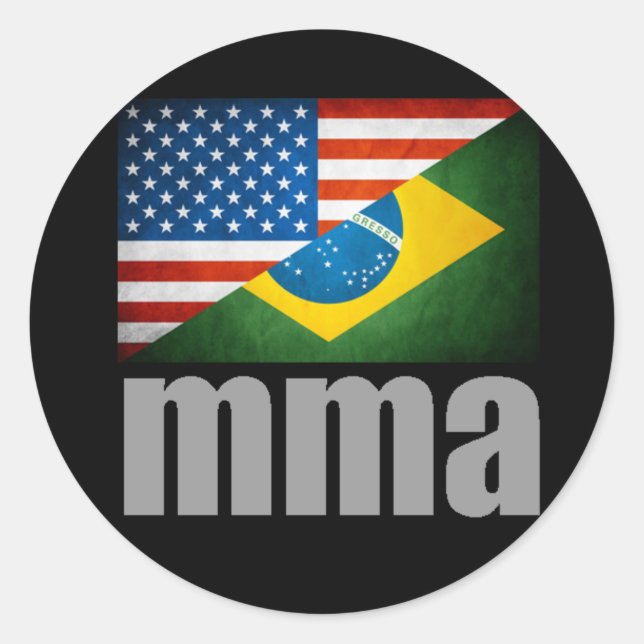 MIXED MARTIAL ARTS Flags Sticker (Vorderseite)