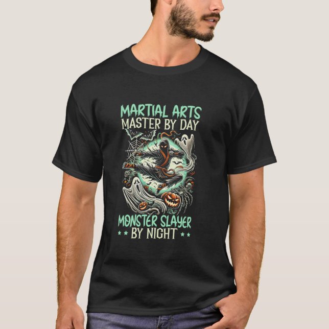 MIXED MARTIAL ARTS Halloween Martial Artist Trick  T-Shirt (Vorderseite)