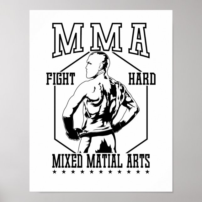 MIXED MARTIAL ARTS Kämpfe hart Poster (Vorne)