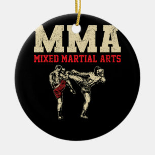 Mixed Martial Arts Kickboxing Fighter Mixed Martia Keramik Ornament