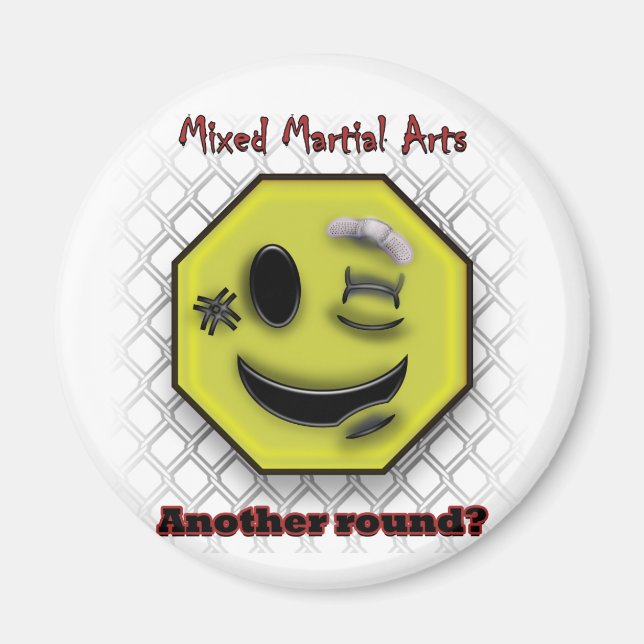 MIXED MARTIAL ARTS lächelt, noch eine Runde? Magnet (Vorne)