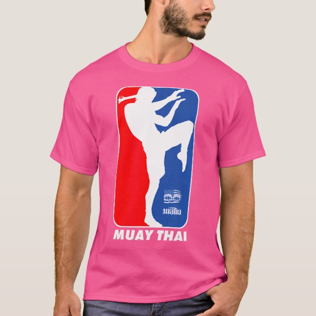 Mixed Martial Arts Muay Thai Fighter Logo T-Shirt (Vorderseite)