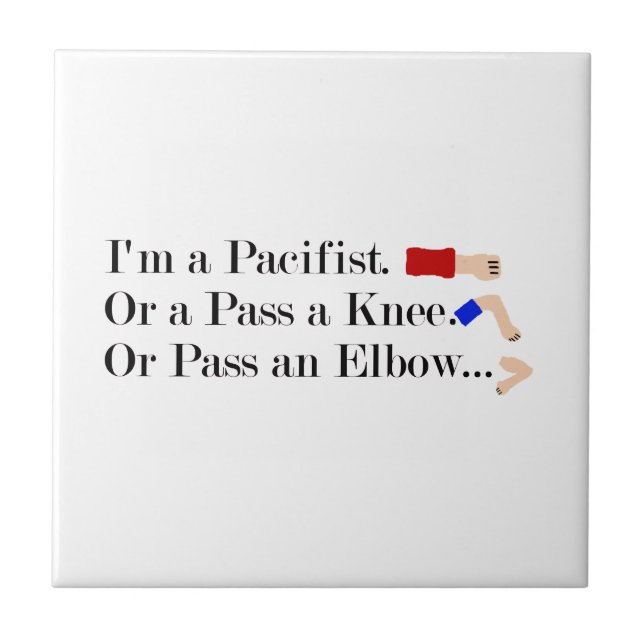 MIXED MARTIAL ARTS Pacifist Spaß Design Fliese (Vorderseite)