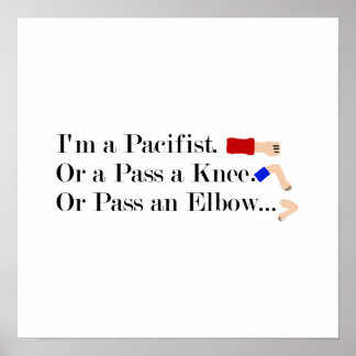 MIXED MARTIAL ARTS Pacifist Spaß Design Poster