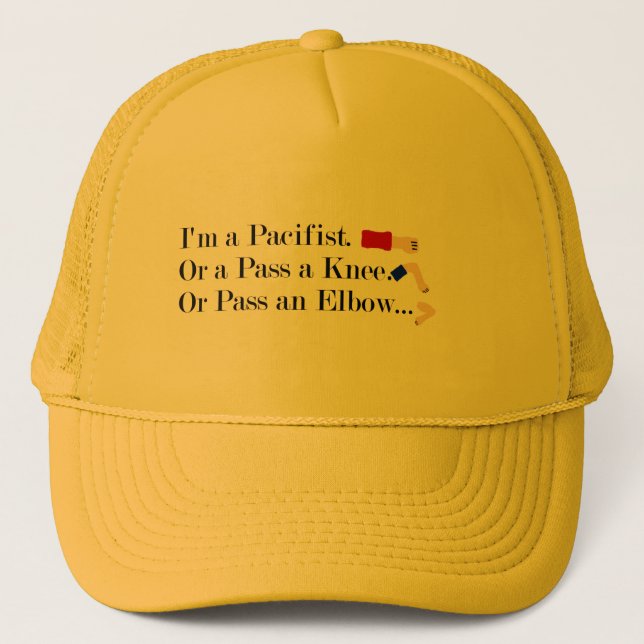 MIXED MARTIAL ARTS Pacifist Spaß Design Truckerkappe (Vorderseite)