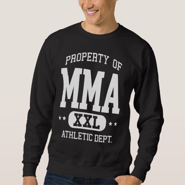 MIXED MARTIAL ARTS Retro Athletic Property Dept Sweatshirt (Vorderseite)