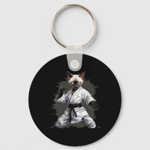 Mixed Martial Arts Siamese Katze Karate für Männer Schlüsselanhänger