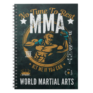 MIXED MARTIAL ARTS Spiral Notebook - keine Zeit fü Notizblock