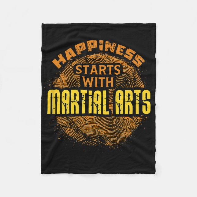 Mixed Martial Arts Training Judo Karate Boxing Mix Fleecedecke (Vorderseite)