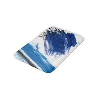 Mixed media Aquarellblau abstrakt