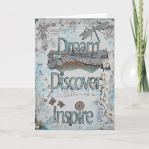 Mixed Media Art Dream Discover Inspiriert Angebot Karte