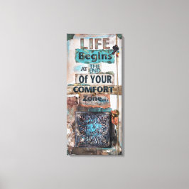 Mixed Media Art mit Life Quote | Kanvas Leinwanddruck