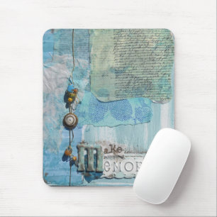 Mixed Media Blue Erinnerungen Art Mousepad