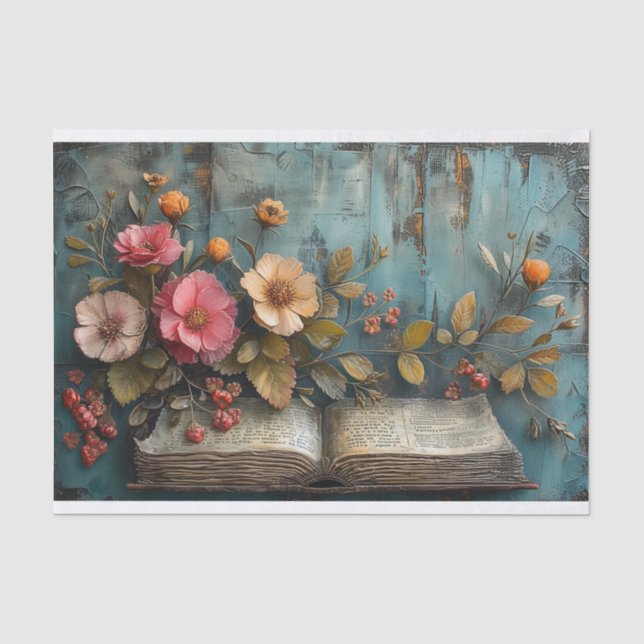 Mixed Media Book Seidenpapier (Vorderseite)