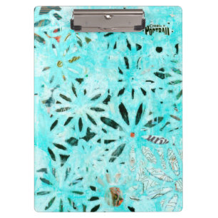 Mixed Media Daisy Art Klemmbrett