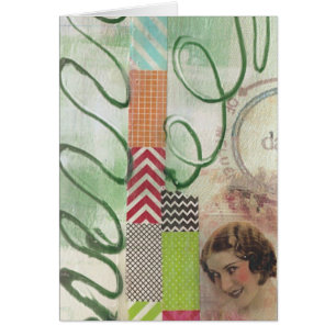 Mixed Media Lady Collage