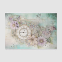 Mixed Media und Uhr
