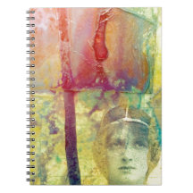 Mixed-Media-Vintage-Lady-Tintenflecken