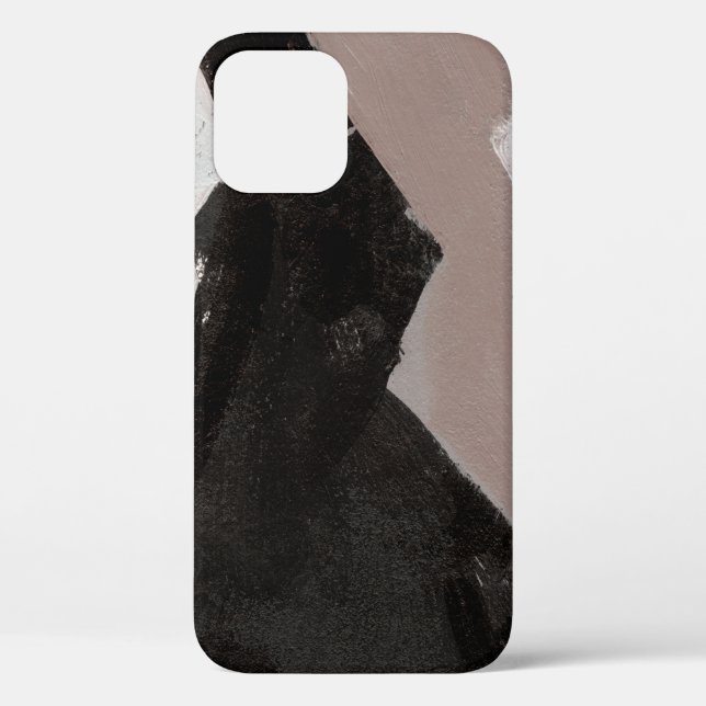 Mixed mediale Malerei, minimalistisch abstraktes D Case-Mate iPhone Hülle (Rückseite)