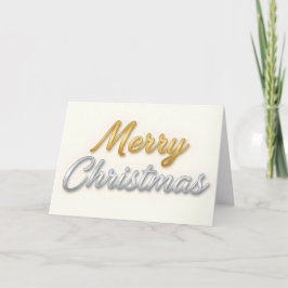 Mixed Metal Folien Schrift Frohe Weihnachten