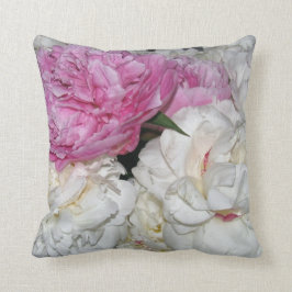 Mixed Peonies Throw Kissen