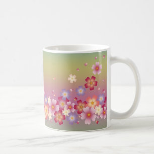 Mixed Sakura Blüten Kimono-Regenbogen Kaffeetasse