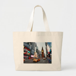 Mixed Up World! - New York City & London Jumbo Stoffbeutel