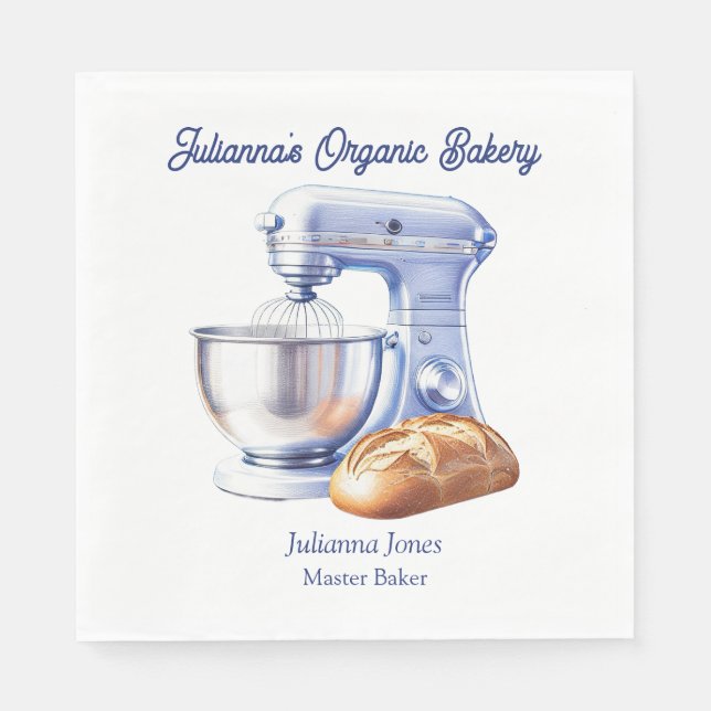 Mixer Bäckerei Konditorei Chef  Serviette (Vorderseite)