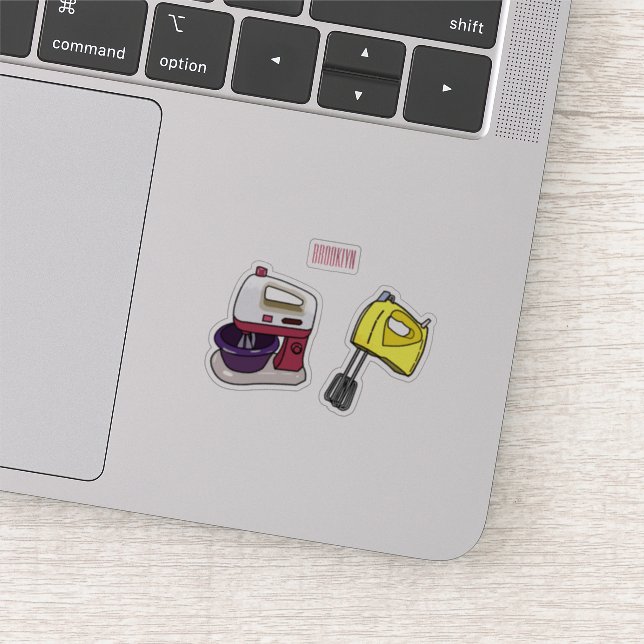 Mixer-Cartoon-Abbildung Aufkleber (Ausschnitt)