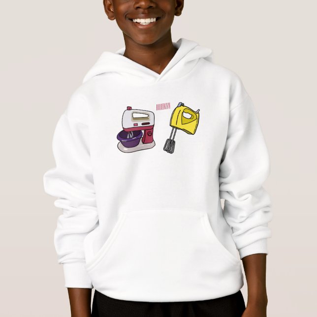 Mixer-Cartoon-Abbildung Hoodie (Vorderseite)
