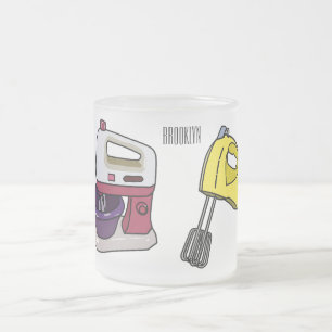 Mixer-Cartoon-Abbildung Mattglastasse