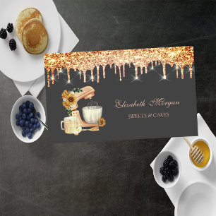 Mixer Sonnenblumen Chic Tropfens Bäckereiwerkzeuge Visitenkarte