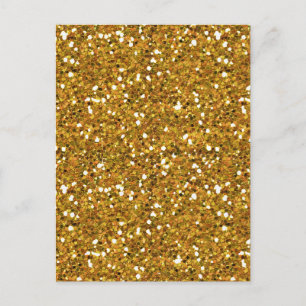MIXMATCH ROYAL GOLDS GOLDEN WHITE GLITZER BACKGROU POSTKARTE