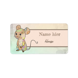 Mixmaus Adressaufkleber