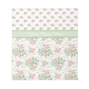 Mix'n'match Dog Rose Florals: Notepad oder Jotter Notizblock