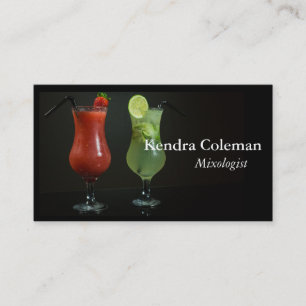 Mixologe Barkeeper Business Card Visitenkarte