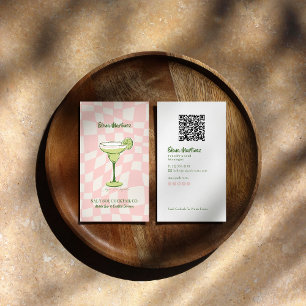 Mixologist-Branding Cocktail-inspirierte mobile Visitenkarte