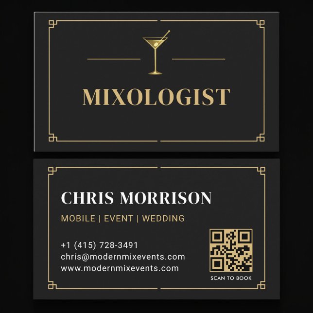 Mixologist QR Code Professional Visitenkarte (Von Creator hochgeladen)