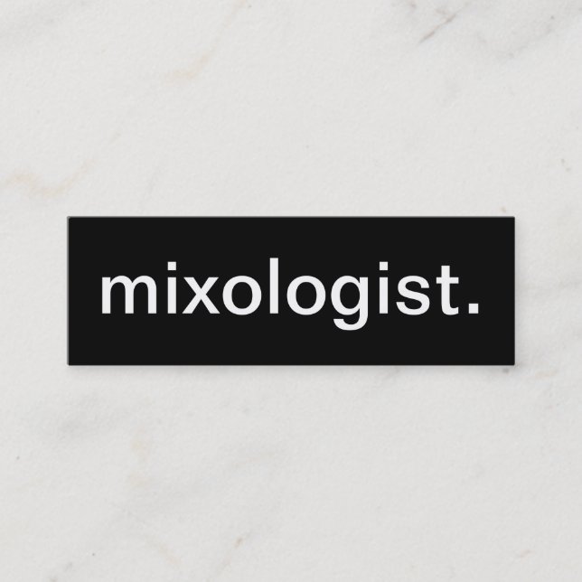 Mixologist-Visitenkarte Mini Visitenkarte (Vorderseite)