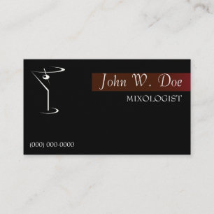 Mixology-Barkeeper-Geschäftskarten Visitenkarte