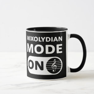 Mixolydischer Musikmodus Ein - Tasse