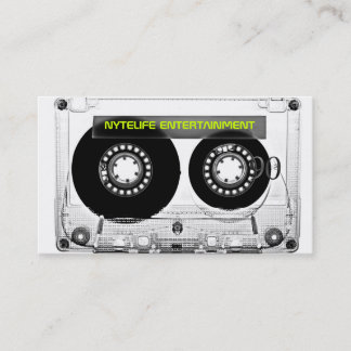 Mixtape 80er Retro klare Visitenkarte