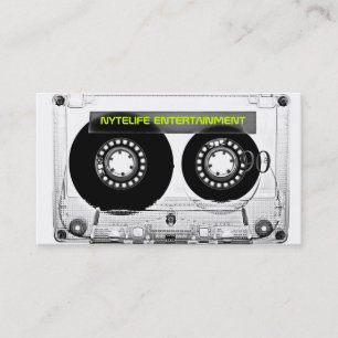 Mixtape 80er Retro Leere Kassette Visitenkarten Visitenkarte