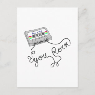 Mixtape - Du rockst Postkarte