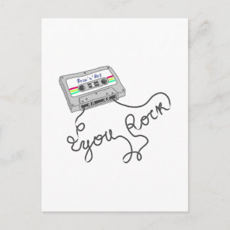 Mixtape - Du rockst Postkarte