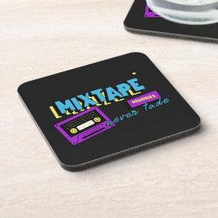 Mixtape-Erinnerungen Retro-Kassette Nostalgie Getränkeuntersetzer