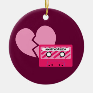MixTape Herzschmerz Keramik Ornament